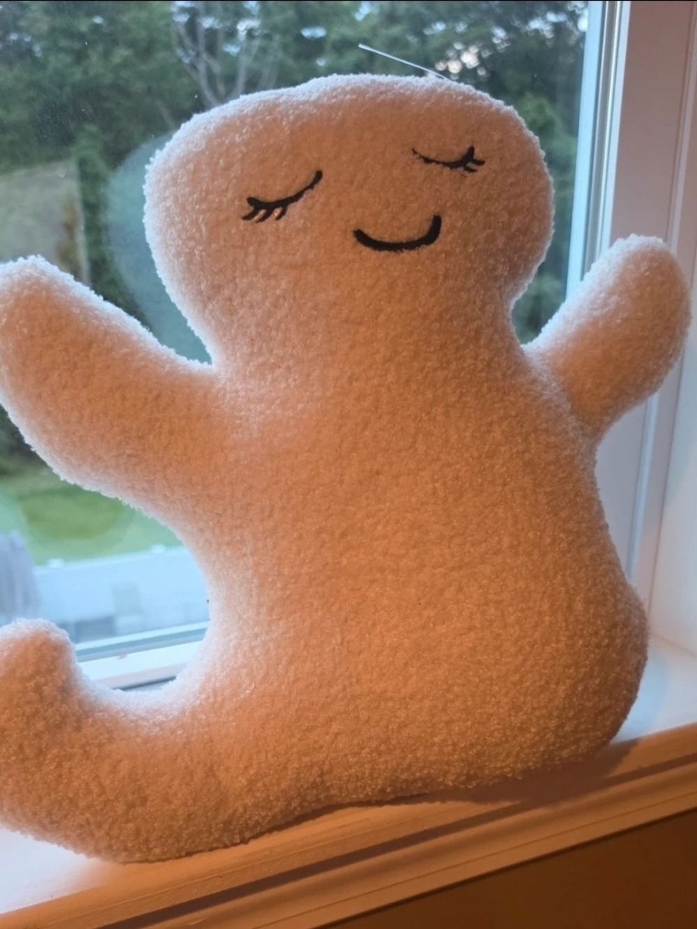Plush Ghost Decoration Weight To Stand.